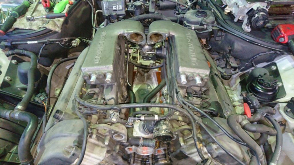 ジャガーXJR　X308エンジン冷却水漏れ修理